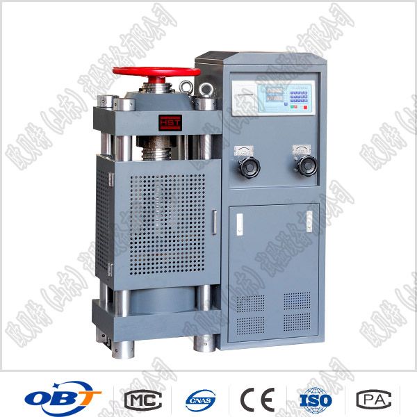 YES路面磚壓力試驗機，燒結(jié)路面磚壓力試驗機